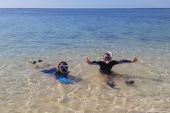 Beach Snorkeling during Ishigaki family tour