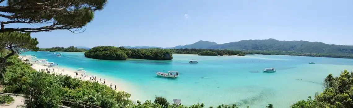 Kabira Bay, Ishigaki during a shore Excursion