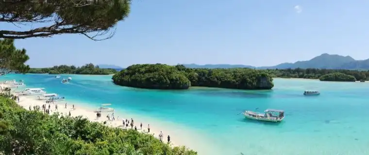 Kabira Bay, Ishigaki during a shore Excursion