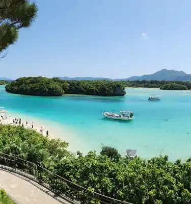 Kabira Bay, Ishigaki during a shore Excursion